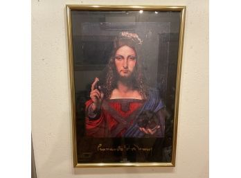 Leonardo Da Vinci Salvator Mundi Framed Poster (#28)