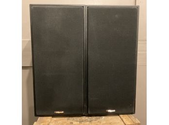 Pair Of Klipsch KG 2.2 Finish Black Speakers (No Shipping)