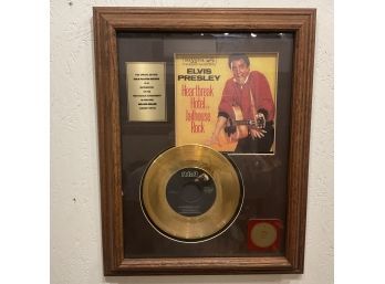 1989 Special Edition 24 KT Gold Plated Record Heartbreak Hotel And Jailhouse Rock By Elvis Presley (#37)