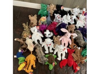 Lot Of 66 Assorted Beanie Babies Most New With Tags (Shipping)