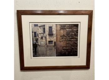 2001 Signed John Hughey Gothic Quarter, Barcelona Framed Photography (#65)