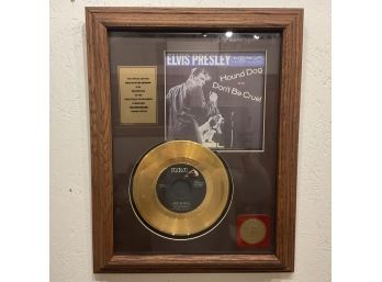 1989 Special Edition 24 KT Gold Plated Record Hound Dog And Don't Be Cruel By Elvis Presley (#38)