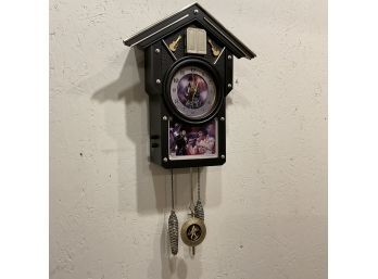 Elvis Cuckoo Clock Bradford Exchange ' For All Time' (Shipping Available)