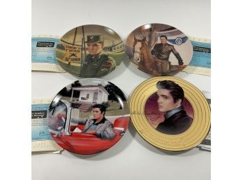 Lot Of 4 Elvis Plates By The Bradford Exchange