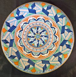 Italian Majolica Pottery Charger - Platter