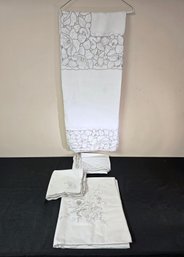 Two Sets Of Linen Tableclothes