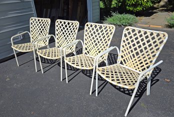 Four Mid Century Designer Jordan Patio Chairs