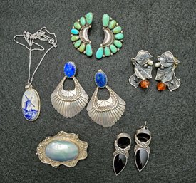 Sterling Silver Jewelry Lot - Southwestern & More