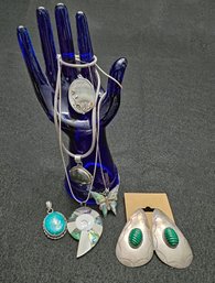 Sterling Silver Jewelry Lot - Earrings & Pendants