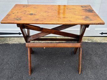 Antique Farmhouse Small Pine Table