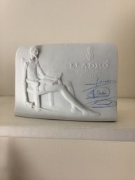 Lladro Collectors Society Signed Don Quixote Relief Plaque