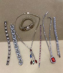 Collection Of Rhinestone Jewelry