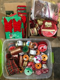 Three Boxes Of Ribbon, Bows And More