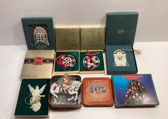 Boxed Christmas Ornaments Incl. Lenox