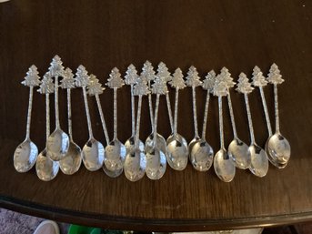 Set Of 20 Christmas Tree Demitasse Spoons