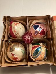 Vintage Fantasia Poland Jumbo Christmas Ornaments