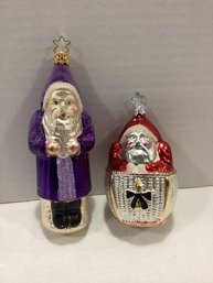 Figural Santa Ornaments