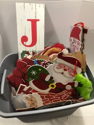 Tote Full Of Holiday Signs