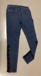 Ivanka Trump Black Lace Detail Jeans