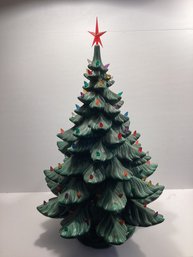 2ft Vintage Atlantic Mold Ceramic Lighted Tree