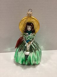 Hand Crafted In Poland Gone With The Wind Ornament With Tag