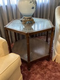 Vintage Hexagon Side Table