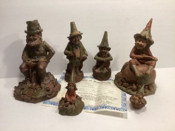 Cairn Studios Tom Clark Ink Signed Gnome Statues