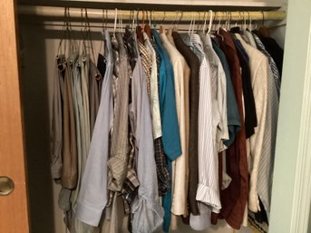 Partial Closet Contents Mens Clothing