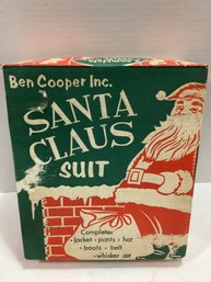 Vintage Ben Cooper Santa Claus Suit In The Box