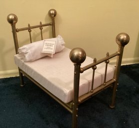 Gorham American Classics Doll Furniture Brass Doll Bed