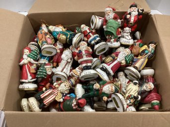 Box Of Over 40 Antique Santa Christmas Reproductions