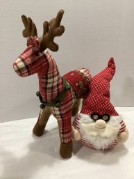 Plush Gnome & Pose-able Reindeer