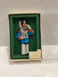 1982 Boxed Hallmark Tin Soldier Ornament