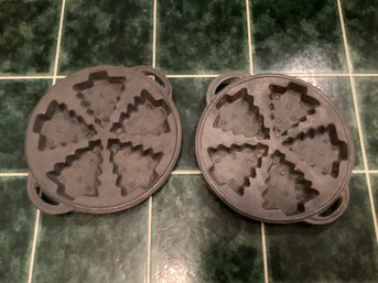 Cast Iron Christmas Tree Mold Pans