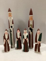 Wooden Santa Decor