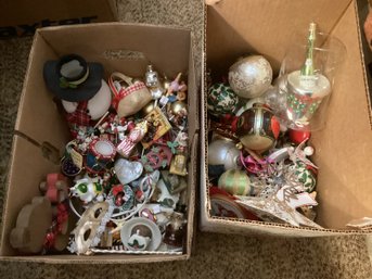 Two Boxes Of Vintage Christmas