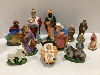 Vintage Nativity Figures Incl. Germany, Italy, & West Germany