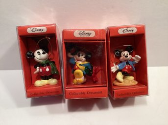 Vintage Schmid Disney Mickey Mouse Boxed Ornaments