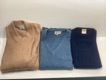 Vintage Mens Sweaters Incl. Lambswool, Mohair