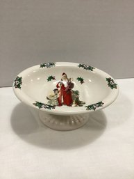 Crown Oakes Made In England Victorian Santa Pedestal Soap Dish