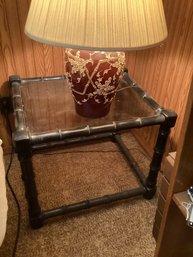 Glass Top End Table