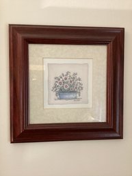 Mary Hughes Framed Floral Art