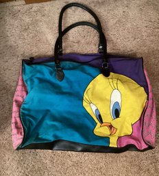 Vintage Tweety Bird Overnight Bag Tote