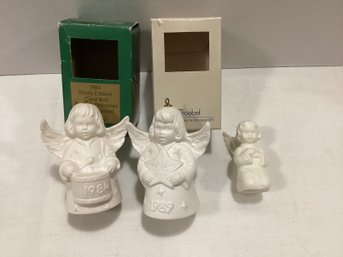 Boxed Goebel Angel Bells & Angel Marked W Germany