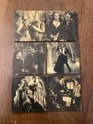 Vintage Black & White Movie Scene Coasters