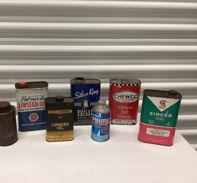 Vintage Linseed Oil & Other Tins