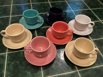 Fiesta Ware Cups & Saucers