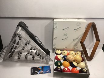 Aramith Belgian Billiard Balls, Billiard Racks