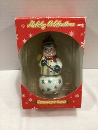 Boxed Christopher Radko Snowman Ornament