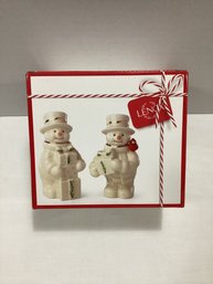 Lenox Happy Holly Days Snowman S&P Set